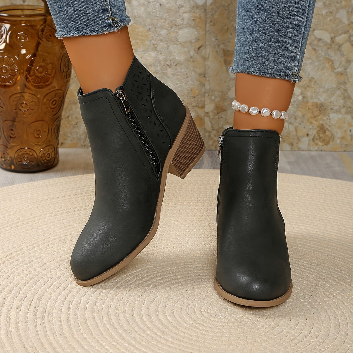 Léonie™ – Botas de cano curto respiráveis com conforto duradouro